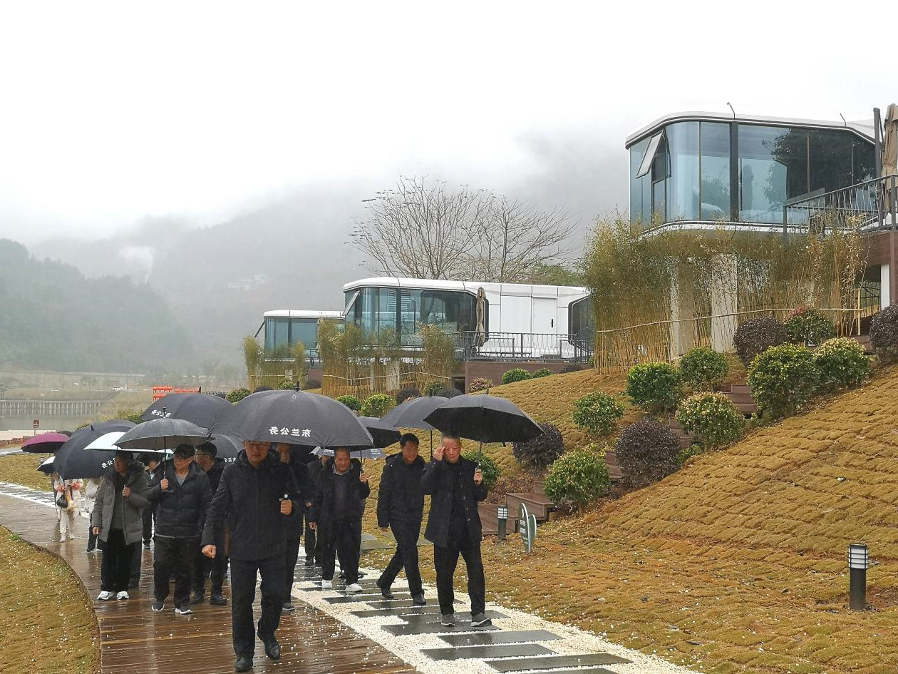 东兰县退休老干部考察调研坡豪湖露营地：见证生态与产业融合新篇章(图9)